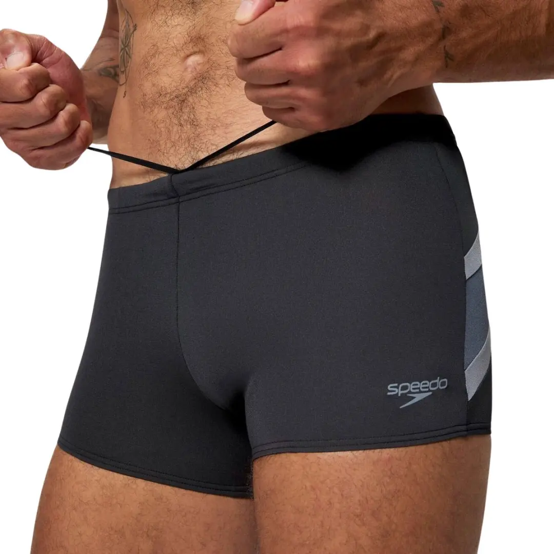 Speedo Hyperboom Aquashort Heren Zwembroek L - Zwart/Grijs - afbeelding 6 van 6