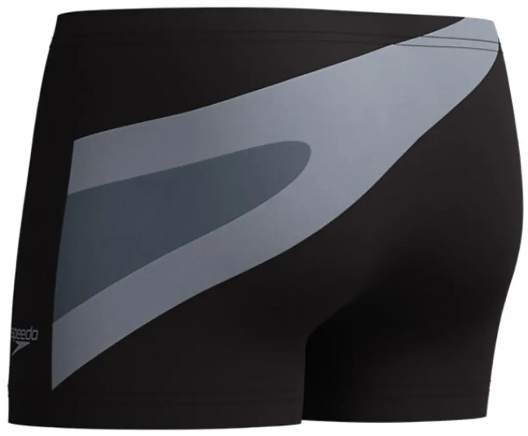 Speedo Hyperboom Aquashort Heren Zwembroek L - Zwart/Grijs