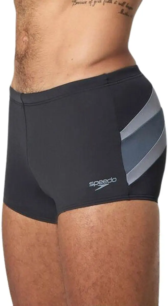 Speedo Hyperboom Aquashort Heren Zwembroek L - Zwart/Grijs