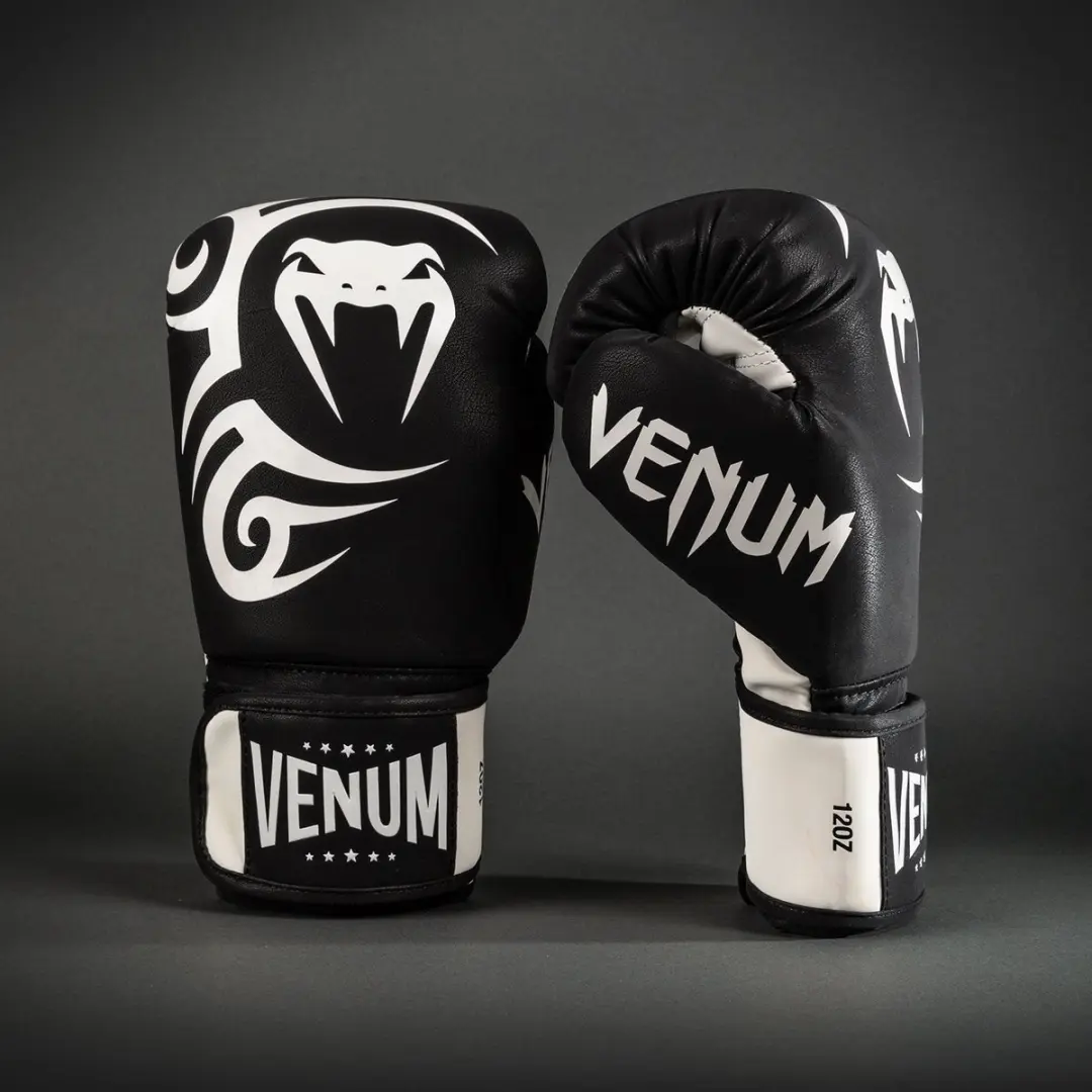 Venum Mike Tyson Replica Bokshandschoenen 10 oz - Diepzwart/Optisch Wit