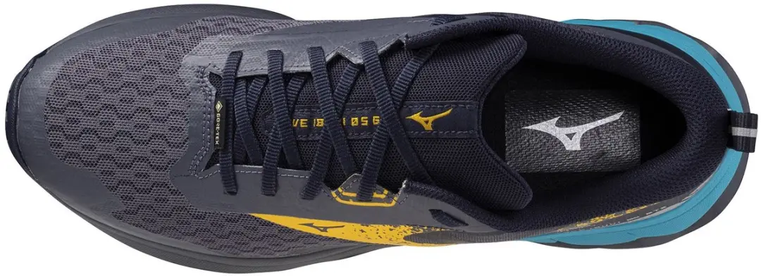 Mizuno Wave Ibuki 5 GTX Trailrunningschoenen Heren 42.5 - Donkergrijs/Blauw