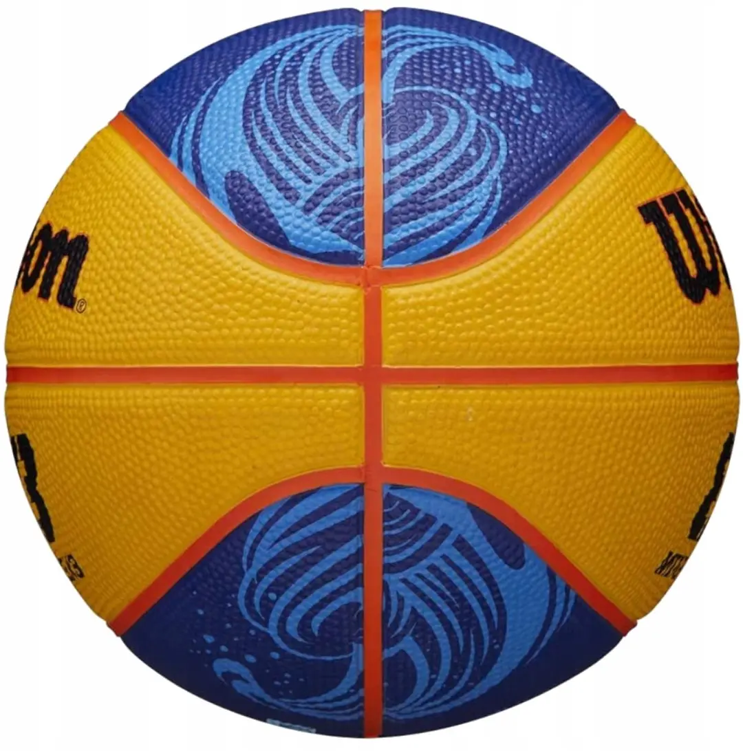 Wilson FIBA 3x3 Mini Basketbal Maat 3 - Geel/Blauw