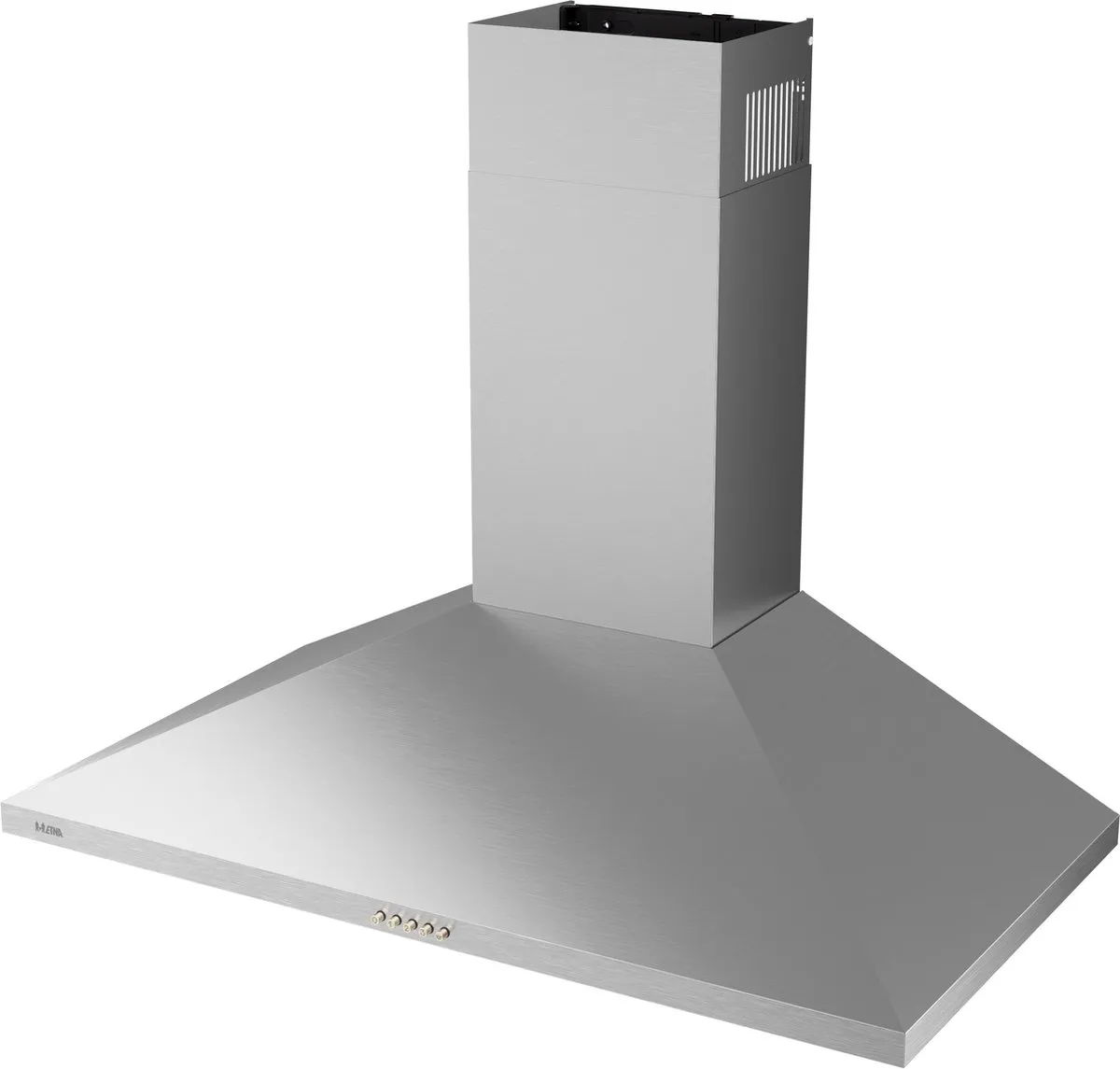 ETNA AP490RVS - Schouwkap RVS - 90cm - 3 Snelheden - 2 LED spots - Afzuiging naar buiten of als recirculatie