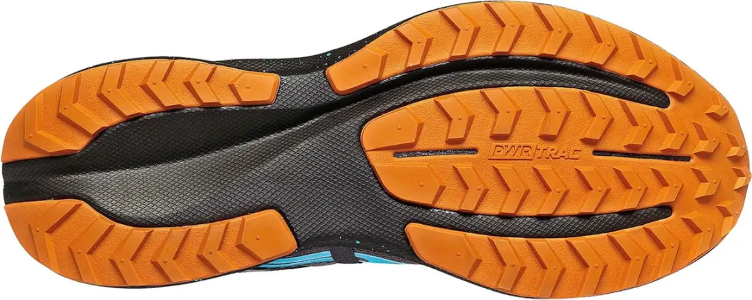 Saucony Ride 15 Trailrunningschoenen 45 - Donkergrijs/Blauw/Oranje