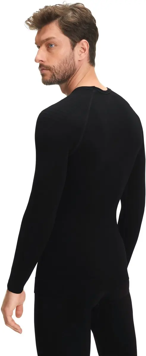 Falke Maximum Warm Heren Shirt Lange Mouwen XL - Zwart