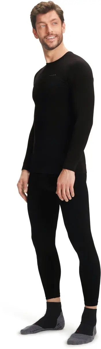Falke Maximum Warm Heren Shirt Lange Mouwen XL - Zwart