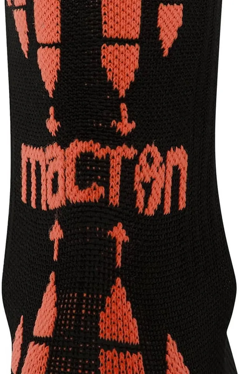 Macron Interval Loopsokken 43/46 - Zwart/Neon Oranje