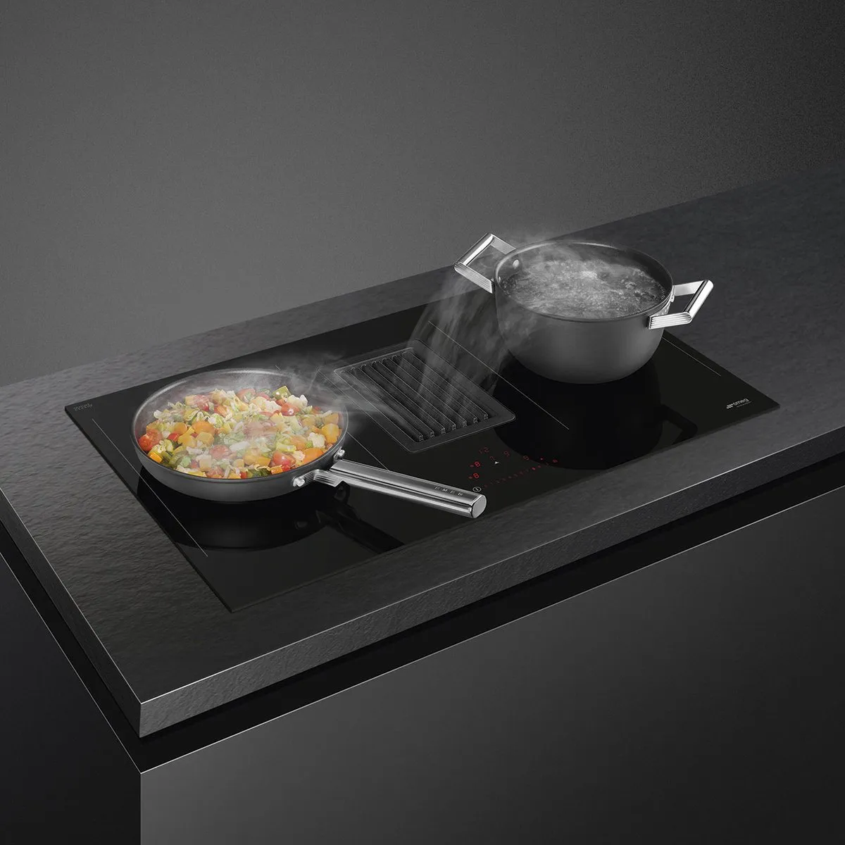 Smeg HOBD482D Inductiekookplaat 80cm - 4 Zones - Zwart