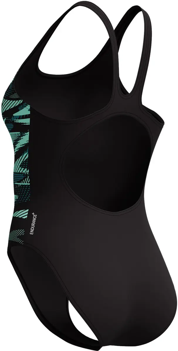 Speedo ECO+ Hyper Boom Placement Muscleback Sportbadpak 44 - Zwart/Mintgroen/Donkergroen