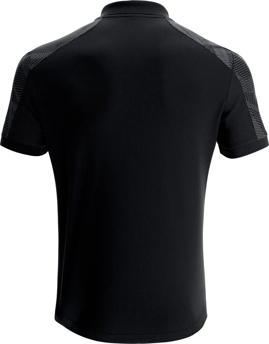 Macron Excellence Rock Polo Kinderen 11-12 Y - Zwart