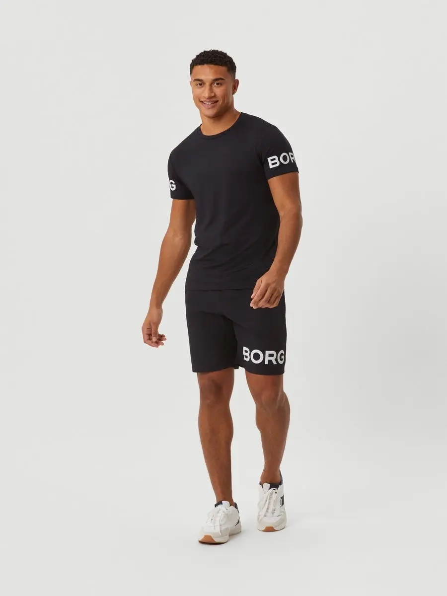 Björn Borg Sportshirt Heren Korte Mouw XXL - Zwart/Wit