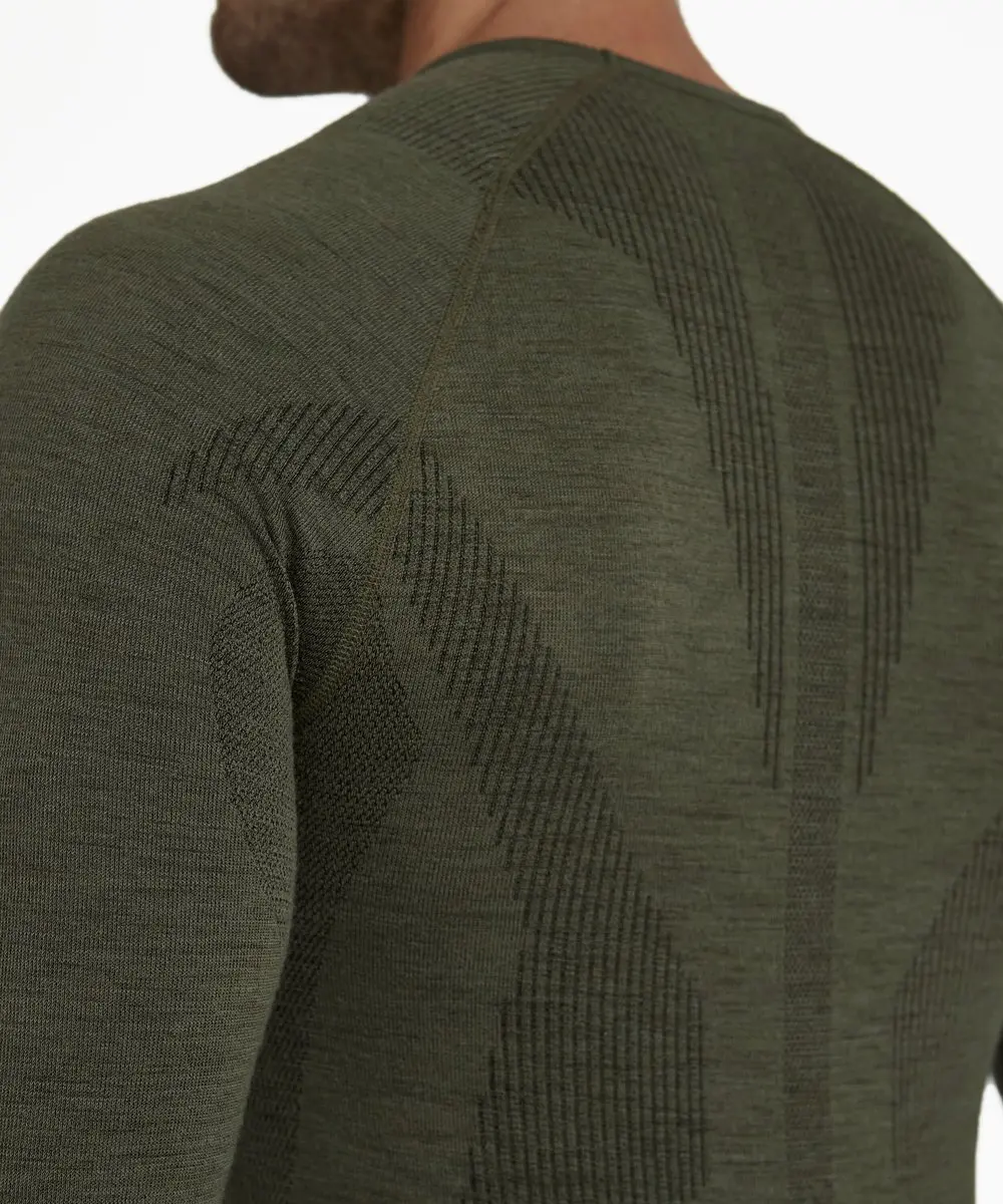 Falke Wool-Tech Longsleeve - XL - Groen