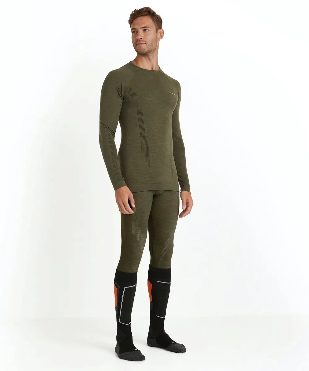 Falke Wool-Tech Longsleeve - XL - Groen