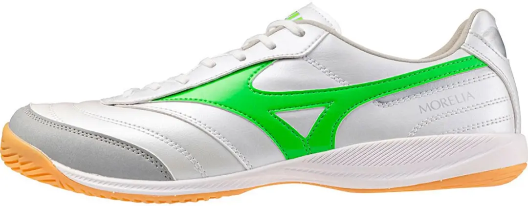 Mizuno Morelia Sala Pro Zaalschoenen 46 - Wit/Neon Green/Galaxy Silver