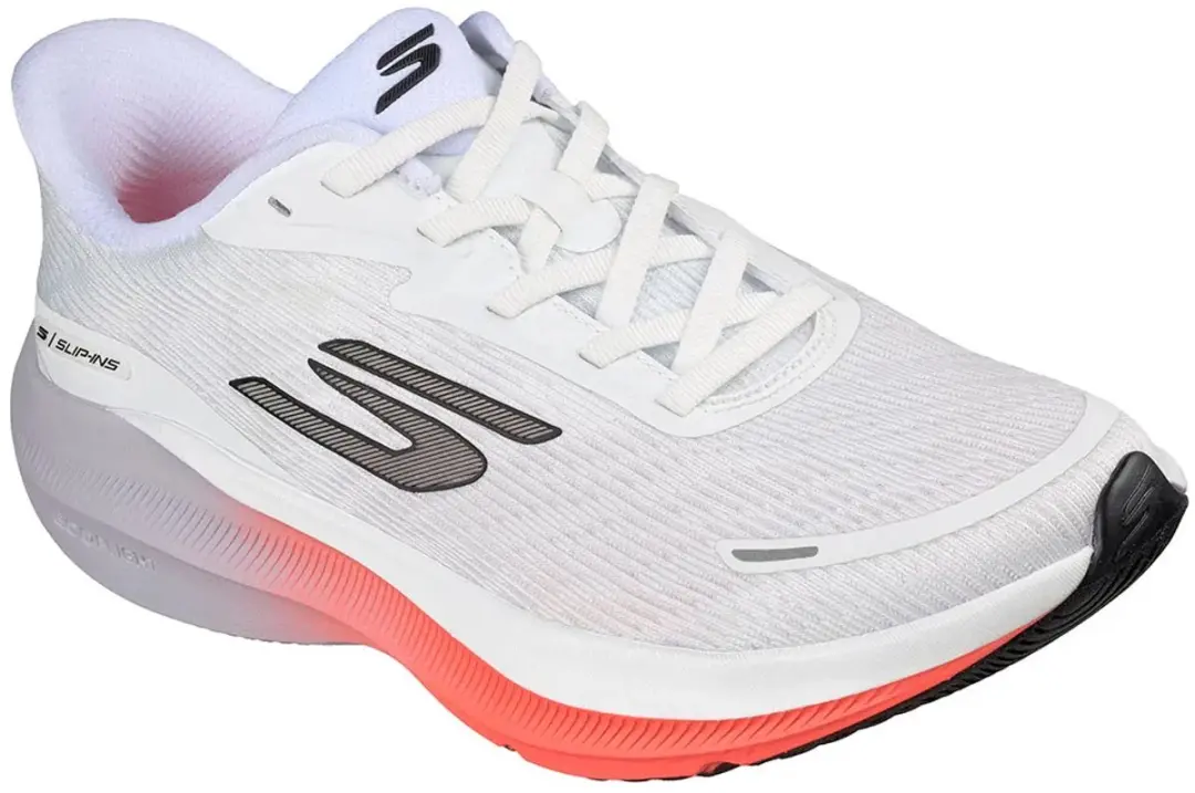 Skechers Skx Aero Pulse Si Hardloopschoenen - EU 40 - Wit/Coraal/Lavendel