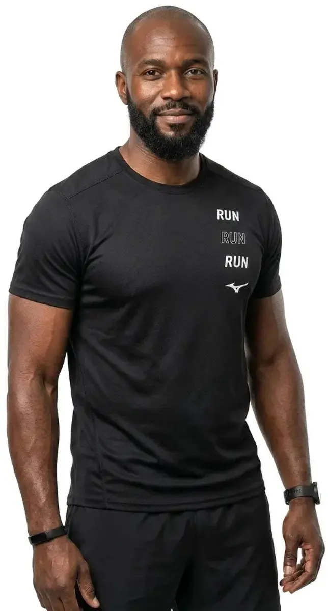 Mizuno Core Run T-shirt Korte Mouwen L - Estate Blue
