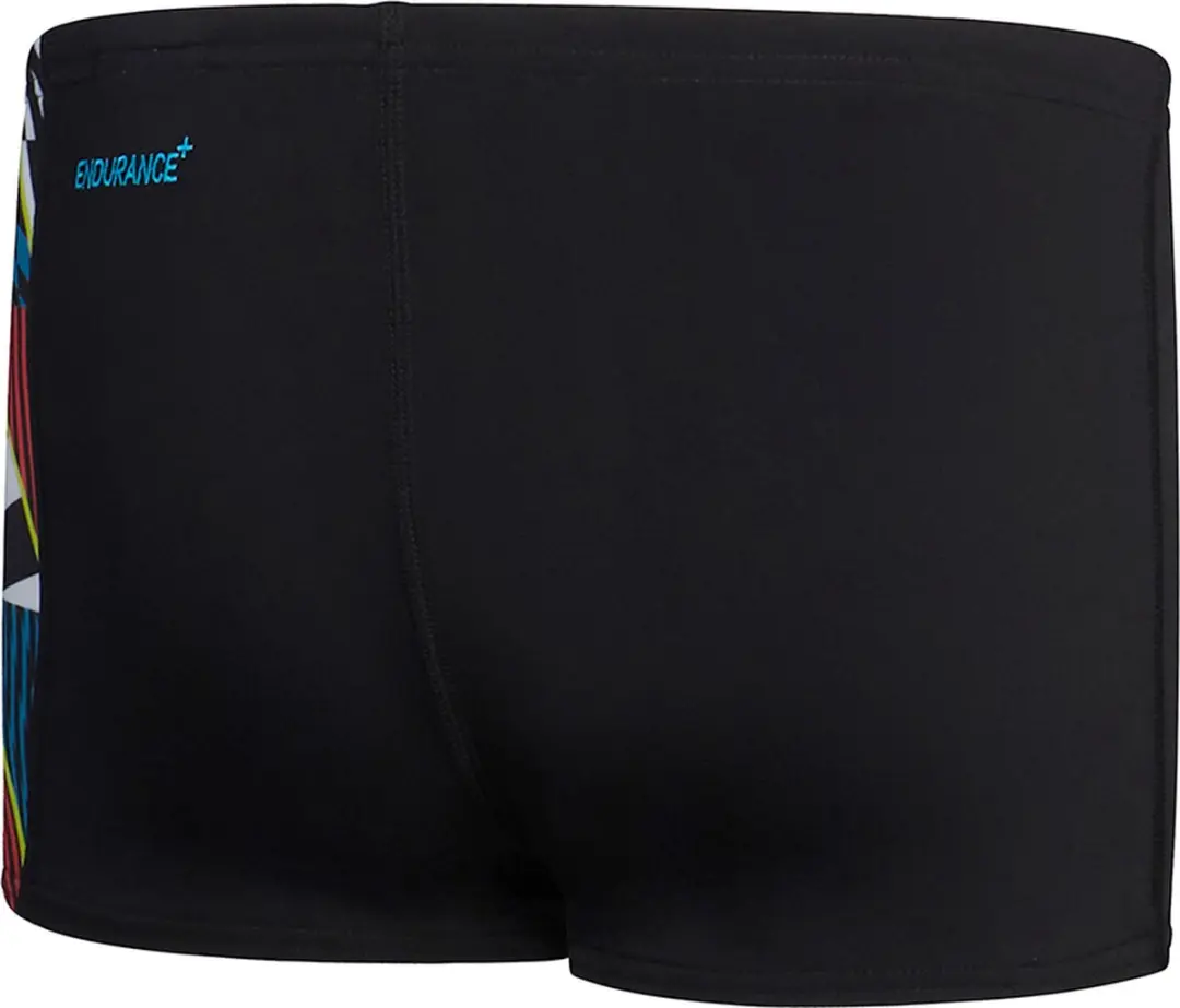 Speedo END+ Digital Panel Zwemboxer Jongens 164 - Zwart/Rood/Blauw/Wit