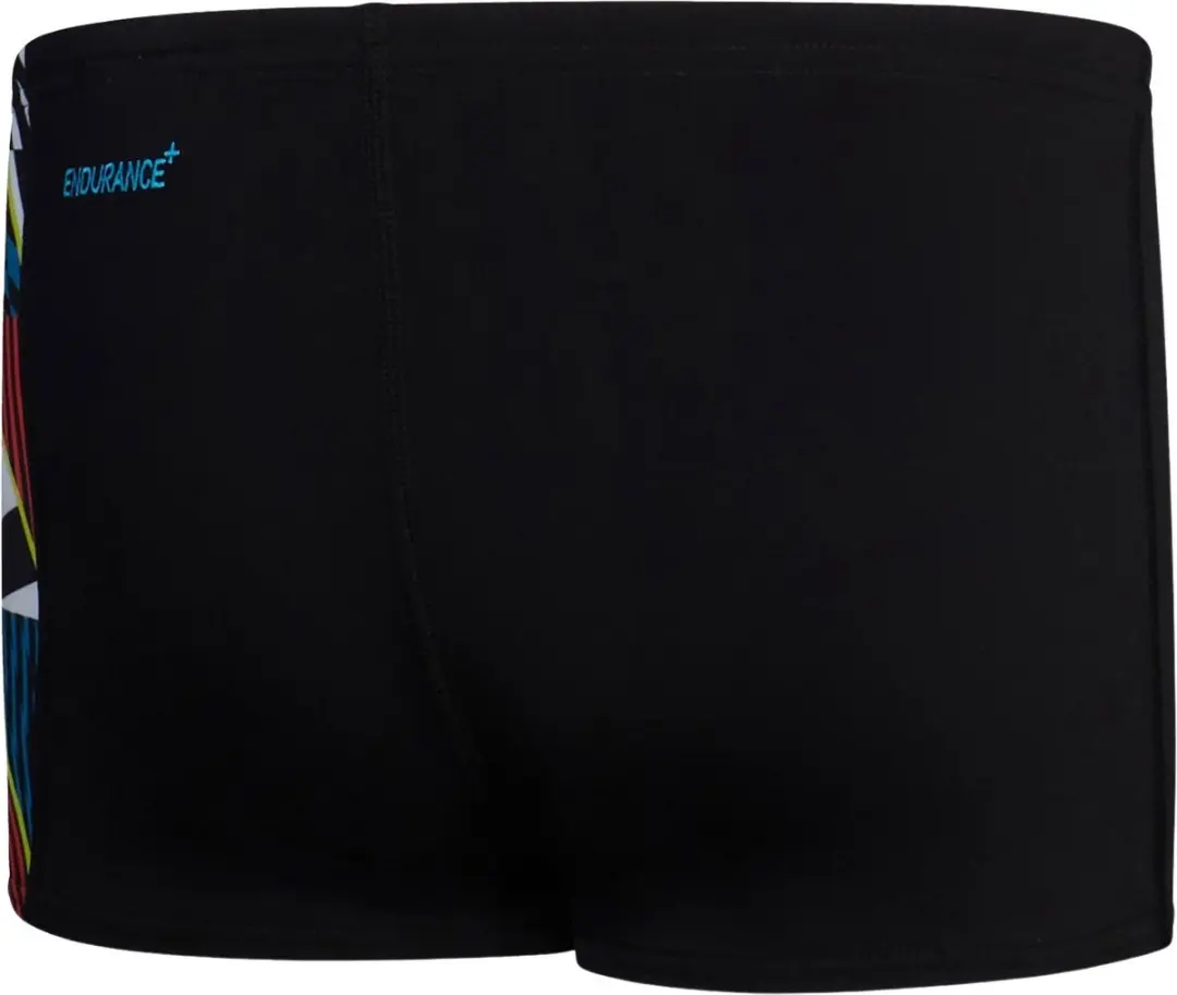 Speedo END+ Digital Panel Zwemboxer Jongens 164 - Zwart/Rood/Blauw/Wit