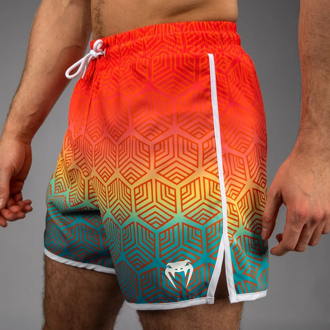 Venum Octane Board Shorts Sunset Orange Sky Blue