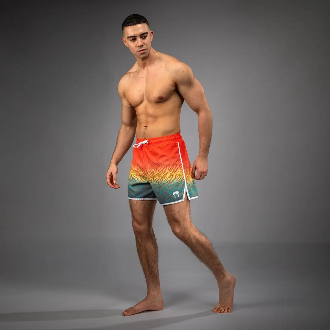 Venum Octane Board Shorts Sunset Orange Sky Blue - M
