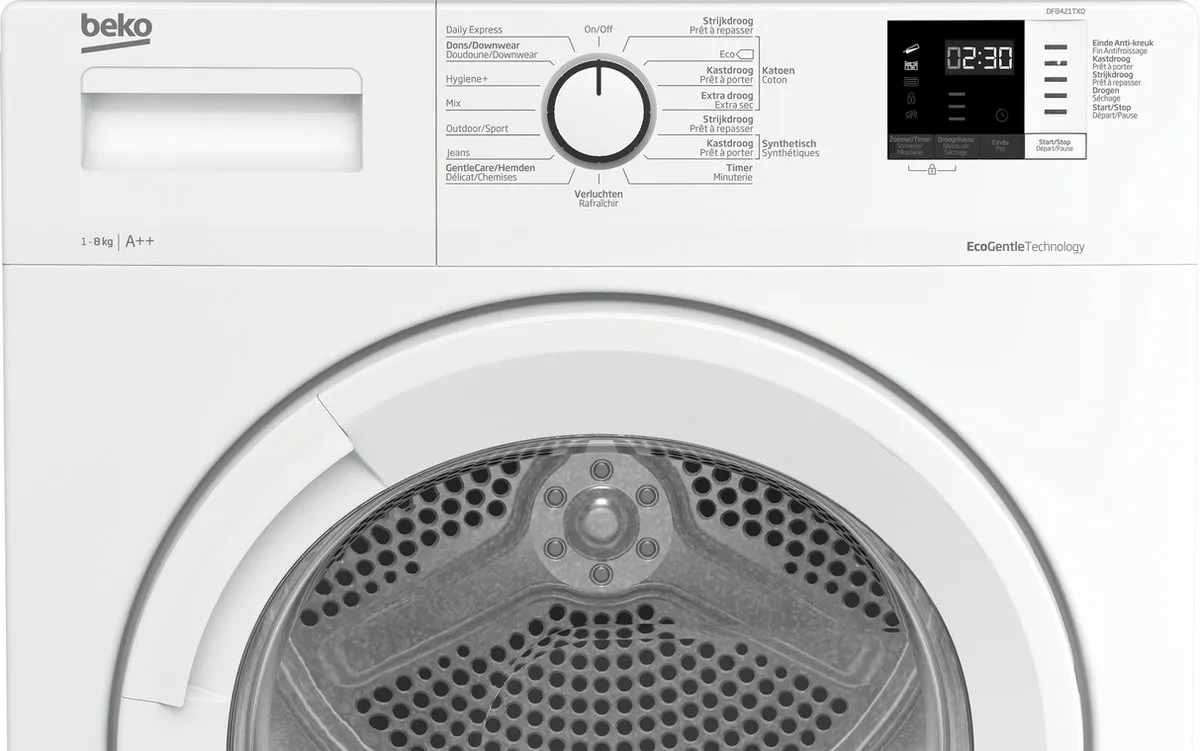 Beko DF8421TX0 Warmtepompdroger 8 kg - Wit