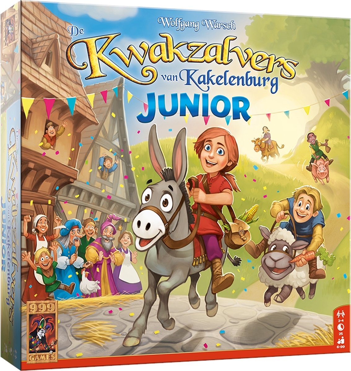 999 Games - De Kwakzalvers van Kakelenburg Junior - Bordspel - Bevat verschillende niveaus