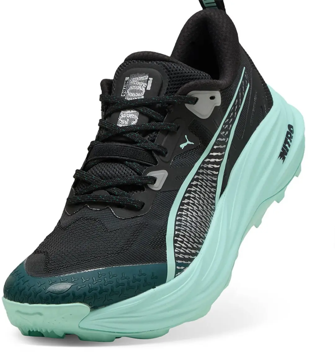 PUMA Voyage Nitro 4 Hardloopschoenen - 40.5 - Green Terrain/Mint Melt