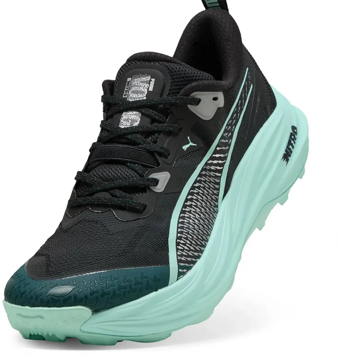 PUMA Voyage Nitro 4 Hardloopschoenen - 40.5 - Green Terrain/Mint Melt