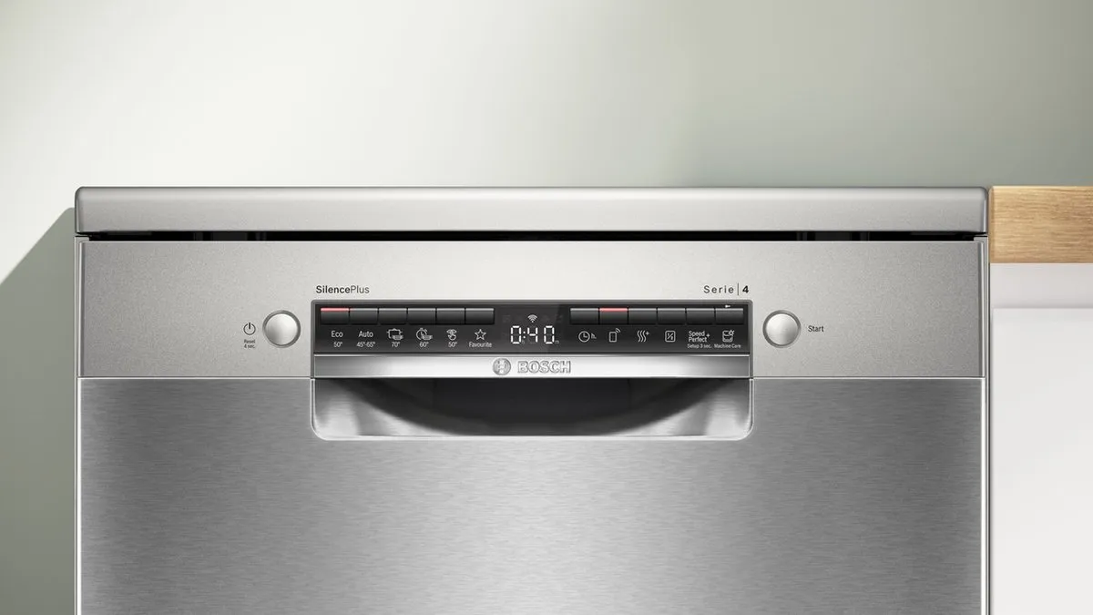 Bosch SMS4EAI28E Vrijstaande Vaatwasser 60cm - 13 Couverts - Staal