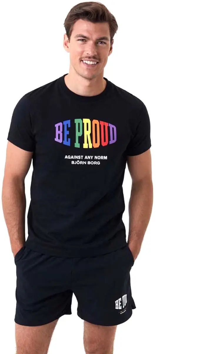 Björn Borg STHLM Heren T-shirt - Zwart - XL