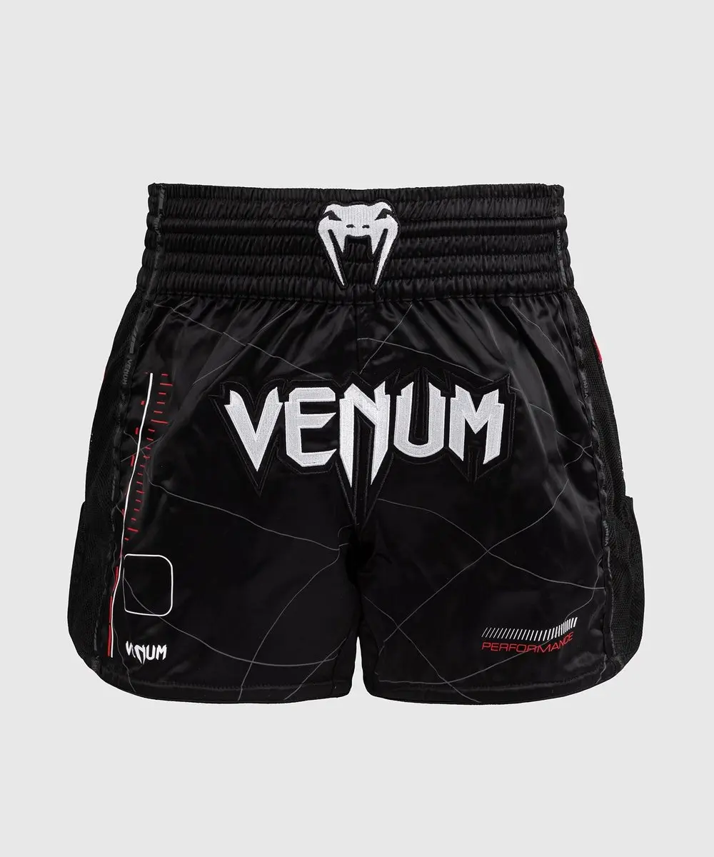 Venum Tactical XT Muay Thai Shorts - S - Zwart/Vuurrood