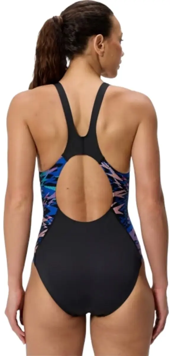 Speedo Hyperboom Muscleback Dames Sportbadpak 38 - Zwart/Roze
