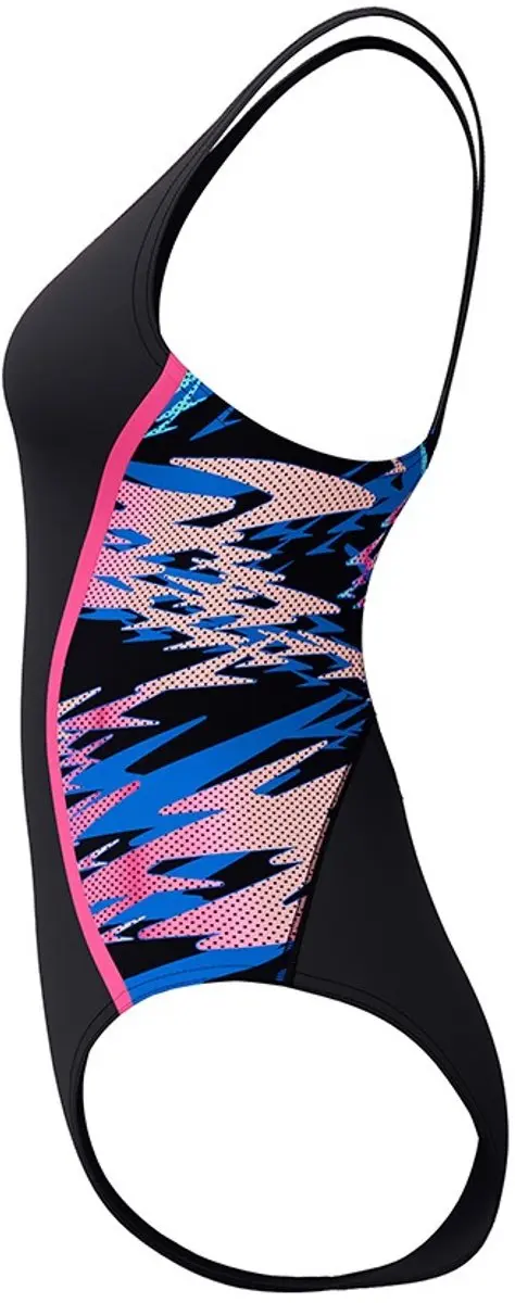 Speedo Hyperboom Muscleback Dames Sportbadpak 38 - Zwart/Roze
