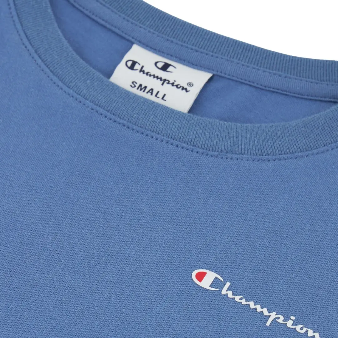 Champion Dames T-shirt SS Tee - M - Blauw - afbeelding 6 van 6