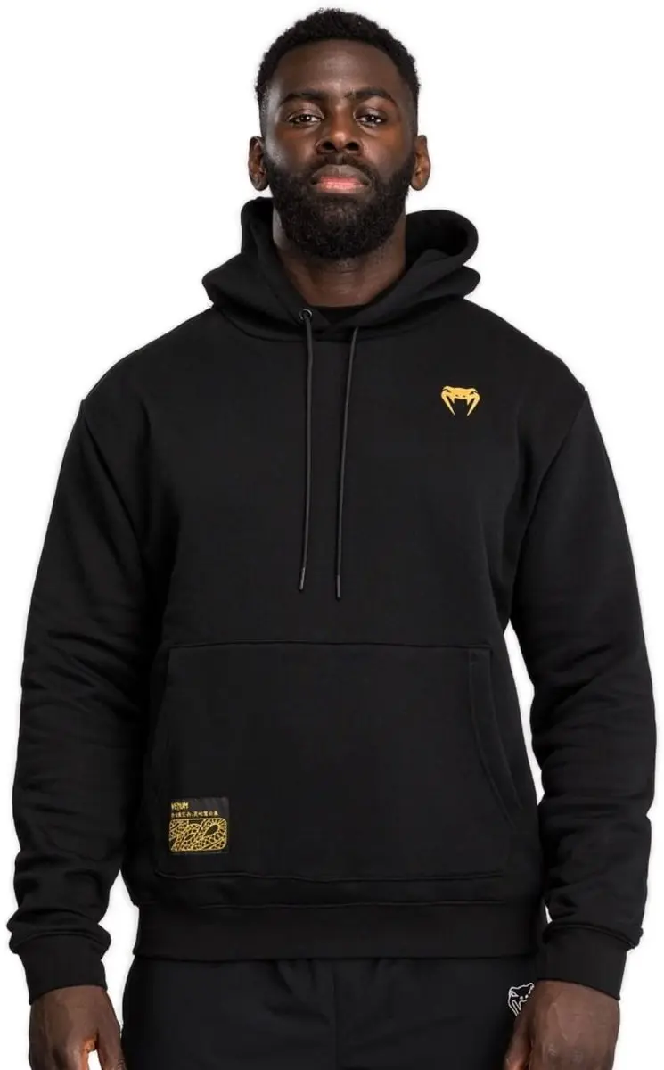 Venum Serpenti Hoodie - Zwart/Zilver/Goud S