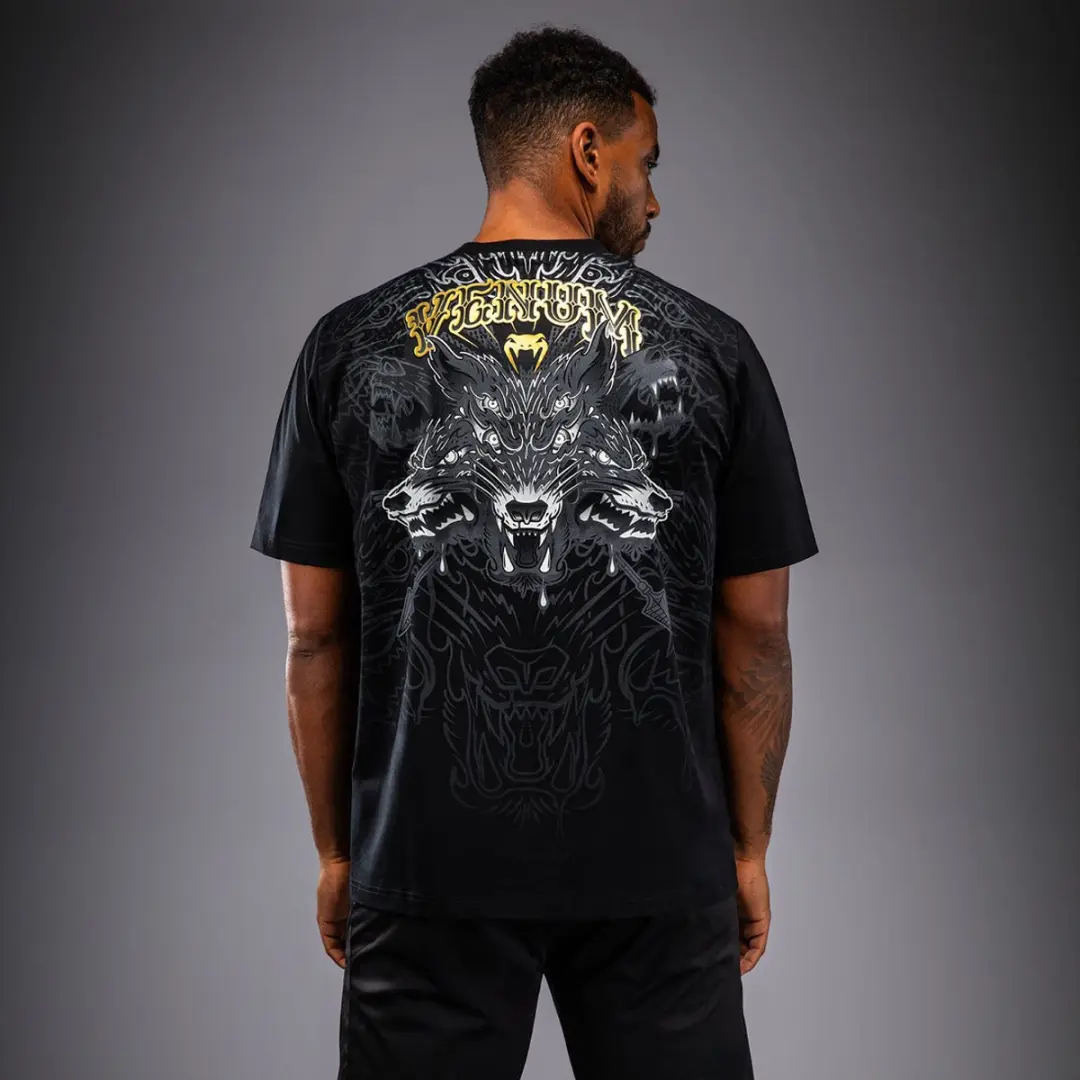 Venum Wolf Atak T-shirt - Zwart/Grijs XL - afbeelding 6 van 6