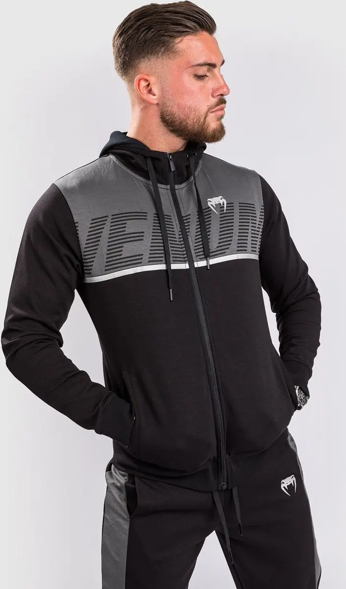 Venum Laser ZX Hoody - M - Zwart/Grijs