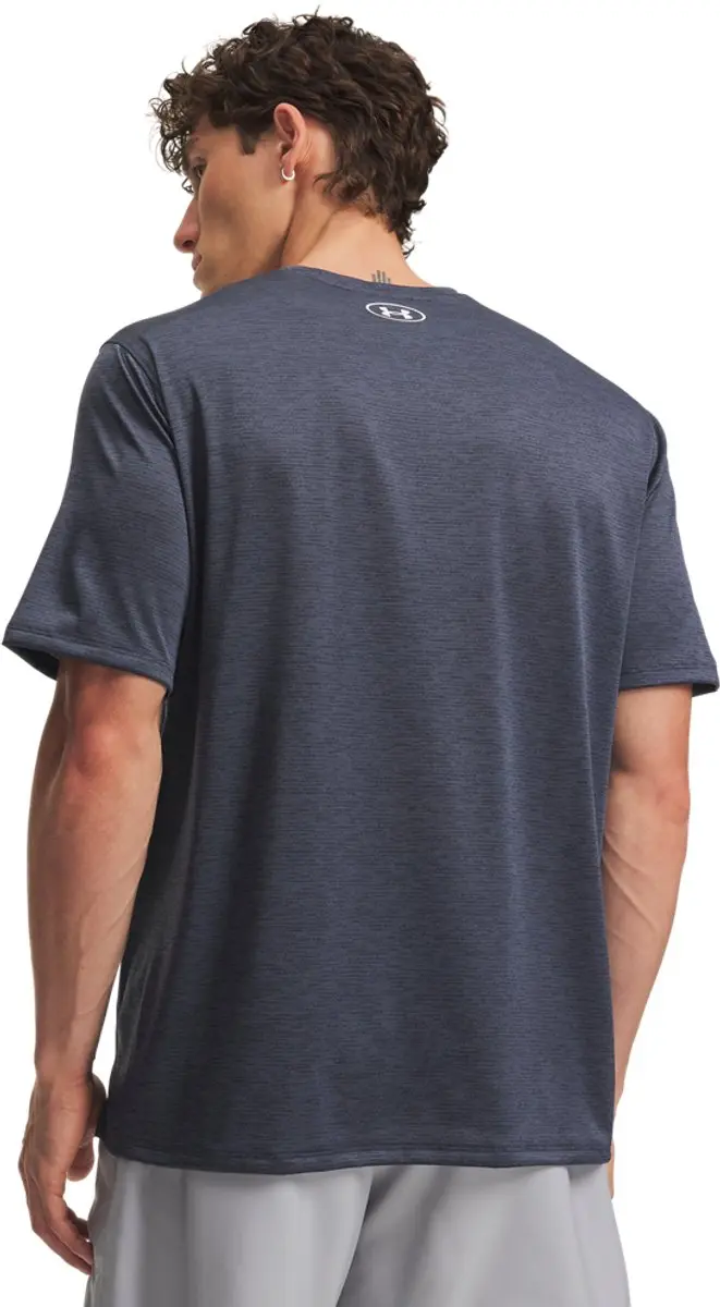 Under Armour UA Tech Vent SS Heren Sportshirt - XXL - Donkerblauw/Wit - afbeelding 2 van 6
