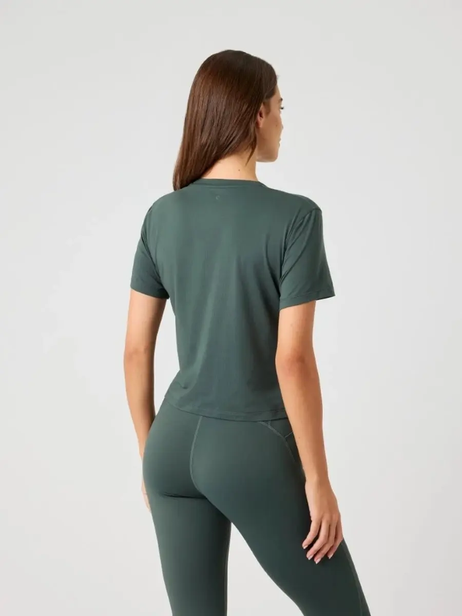 Björn Borg Cropped Workout T-shirt - M - Groen