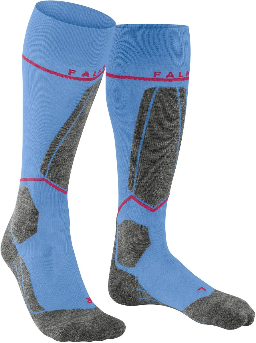 Falke SK4 Compressie Skisokken Dames - 35/36 - Grijs