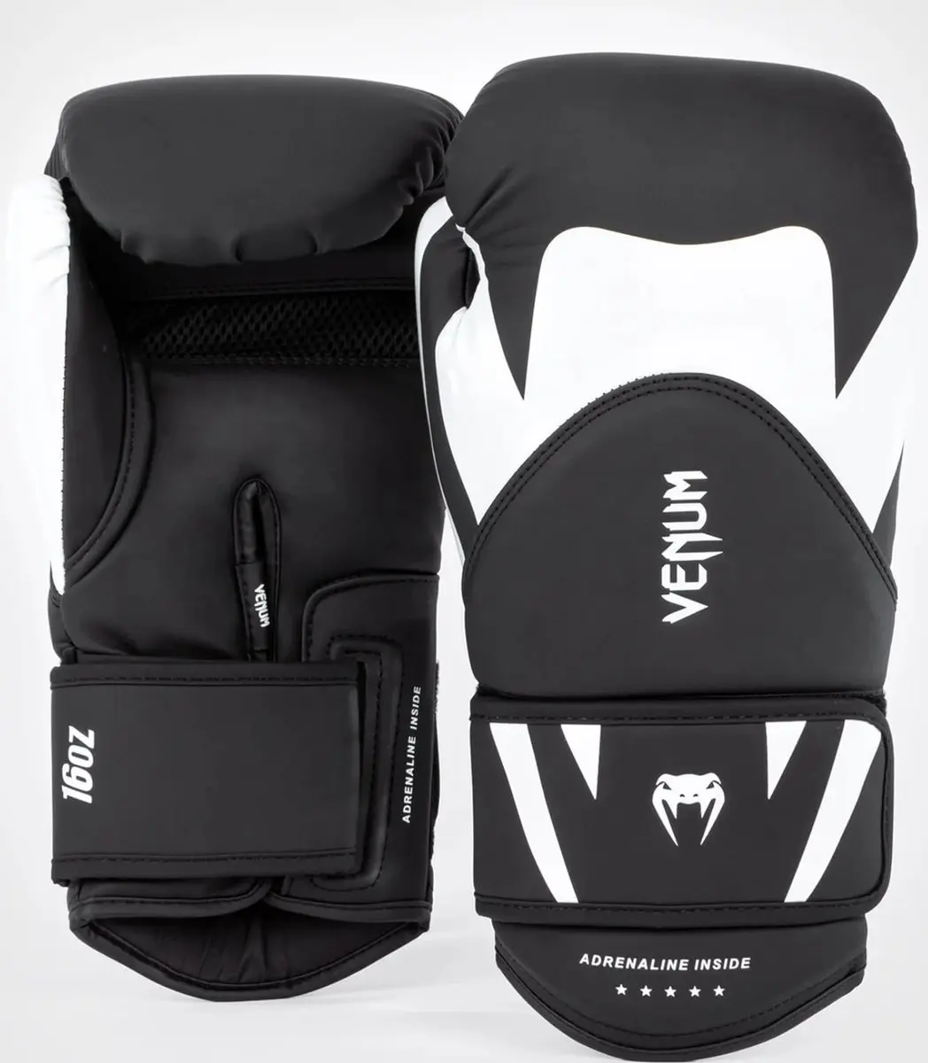 Venum Challenger 4.0 Bokshandschoenen 16oz - Zwart/Wit