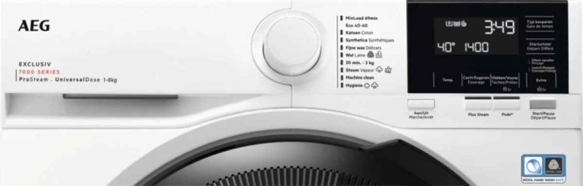 AEG 7000 Serie LR73XU844 Wasmachine 8kg - Wit