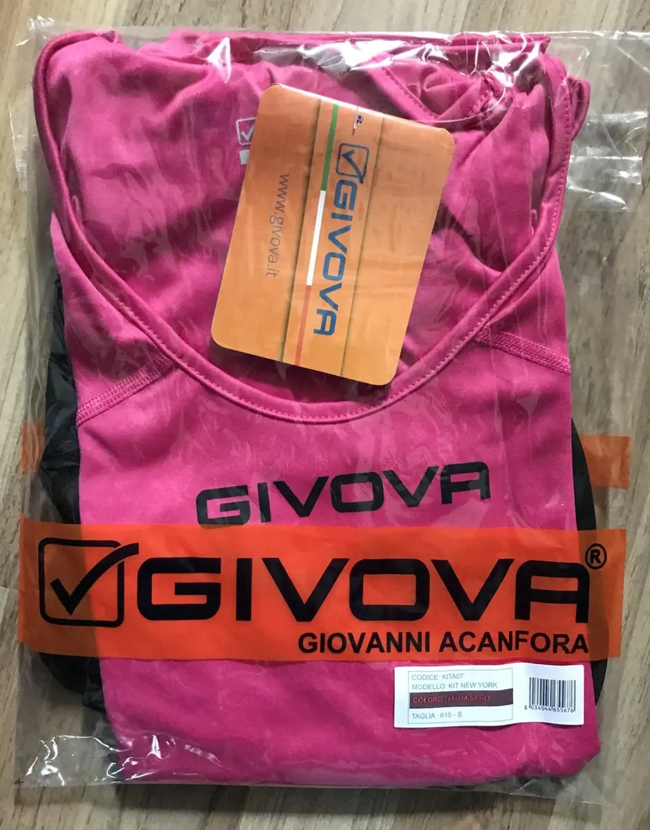Macron Givova Kit New York Hardloopset - L - Fuxia/zwart/roze