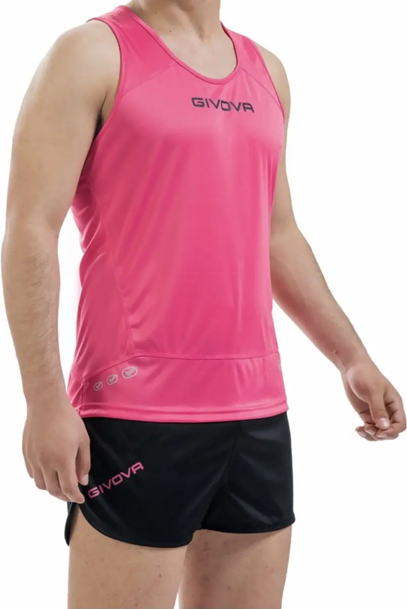 Macron Givova Kit New York Hardloopset - L - Fuxia/zwart/roze