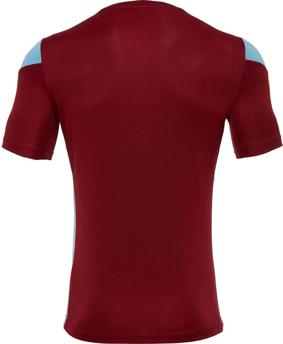 Macron Polis Shirt Korte Mouw Heren - Bordeaux/Blauw - XXL