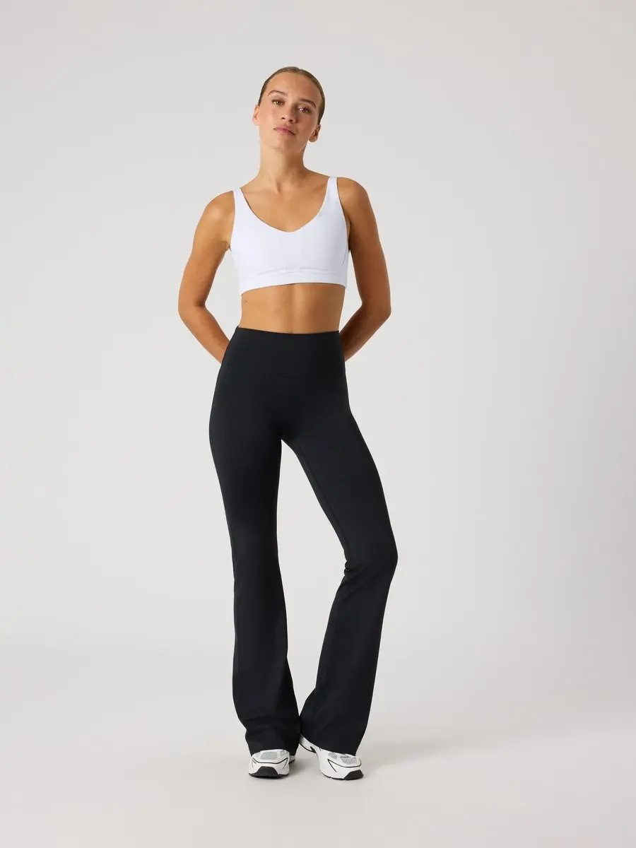 Björn Borg Sportbroek Dames Flare Tight - Gerecycled Polyester Zwart S - afbeelding 6 van 6