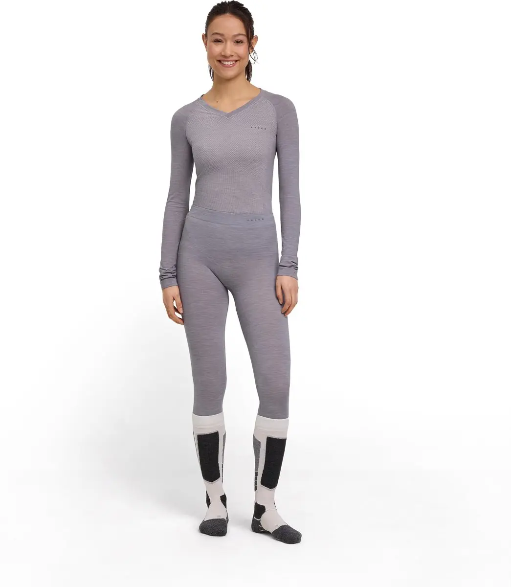 Falke Wool-Tech Light 3/4 Dames Ondergoed - XS - Grijs