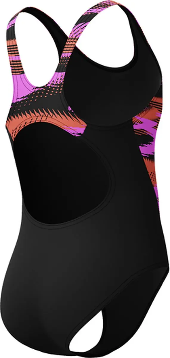 Speedo HyperBoom Splice Muscleback Meisjesbadpak - Zwart/Paars