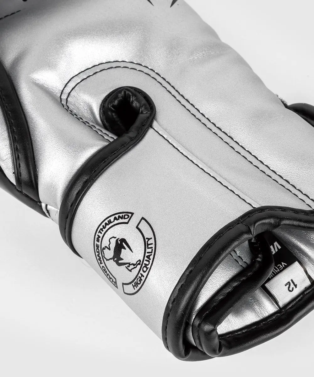 Venum Elite Bokshandschoenen 12 oz - Zilver/Zwart