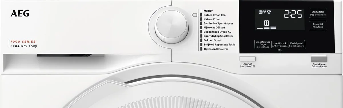 AEG TR79632B SensiDry Warmtepompdroger 9 kg - Wit